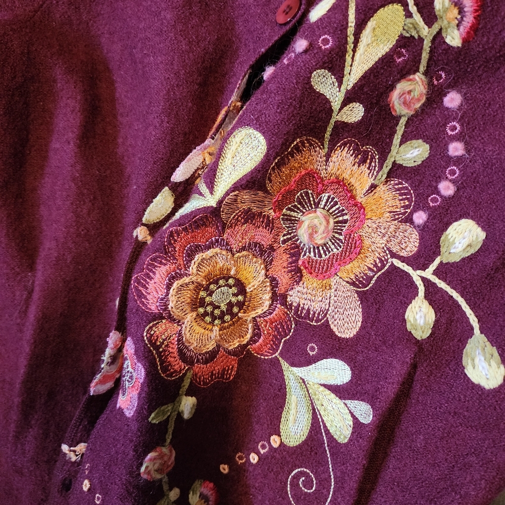 Boho Style Hand Embroidered Jacket - Picture 6 of 7